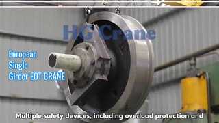 European Single Girder EOT Overhead Travelling Crane