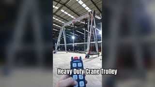 Pre-delivery performance test of the trackless gantry crane for export to Malaysia