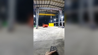 Load test of the trackless gantry crane for export to Malaysia