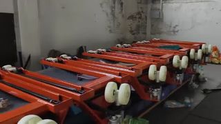 Transpaleta hidráulica manual | Carro elevador de almacén duradero