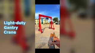 Portable/Mobile/Adjustable Gantry Crane with PU Wheels