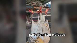 Ton Bag Release Hook in Action | Safe Bulk Material Handling for Cranes
